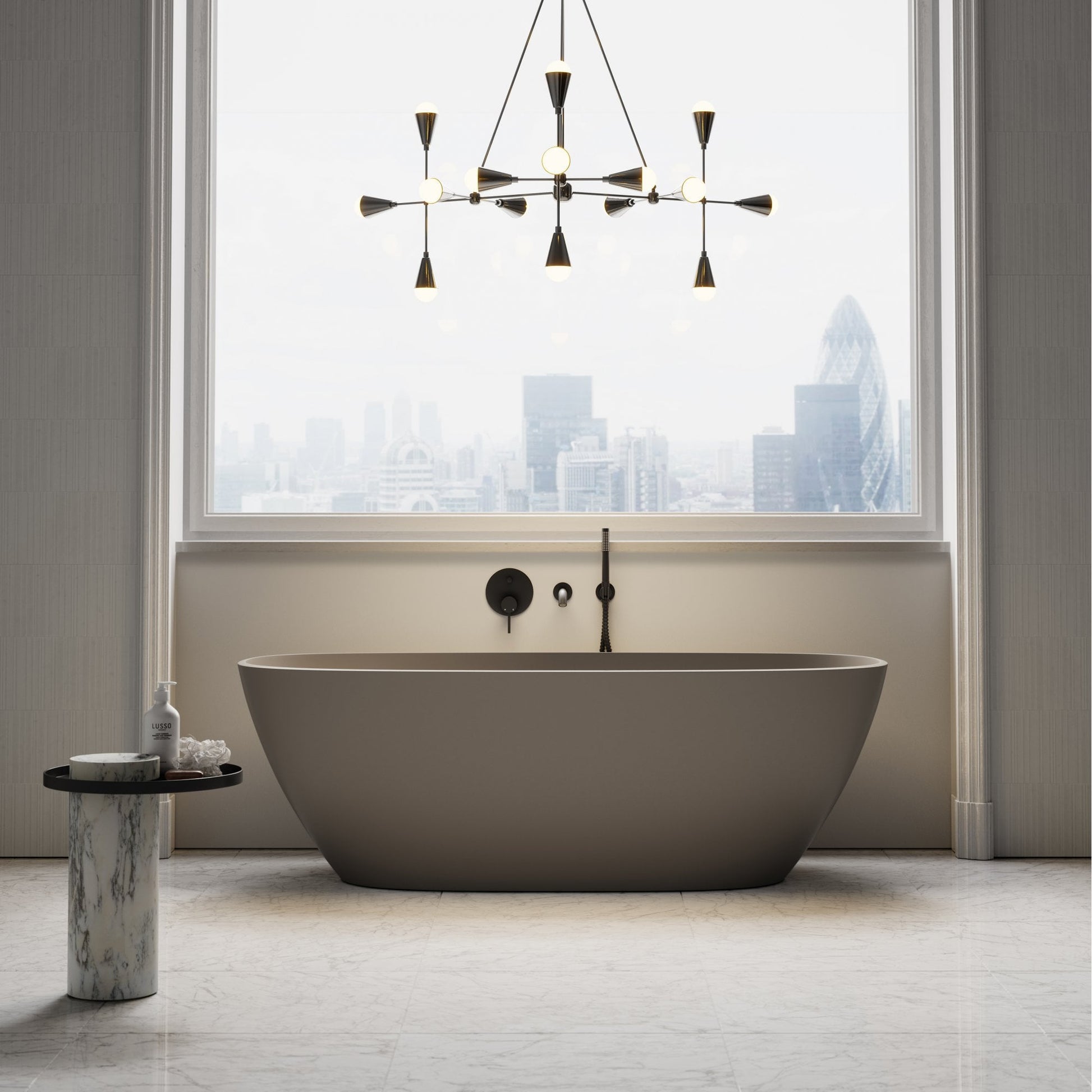 Monaco Earth Freestanding Stone Bath 1700mm