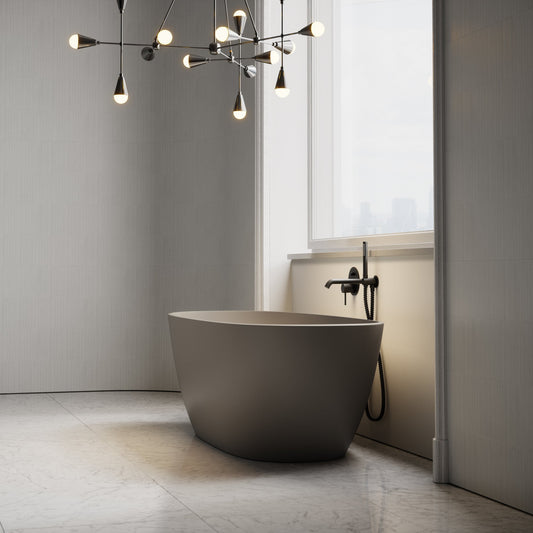Monaco Earth Freestanding Stone Bath 1700mm