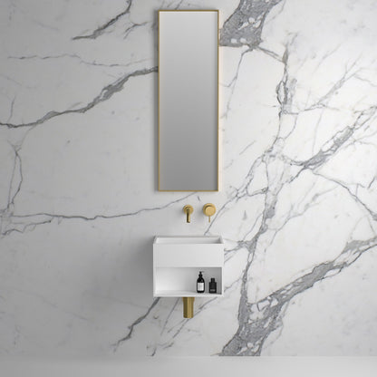 Moode Brushed Gold Mirror 300mm
