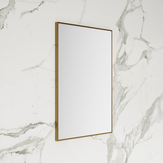 Moode Brushed Gold Mirror 600mm