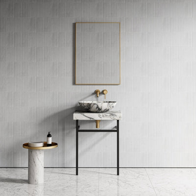 Moode Brushed Gold Mirror 600mm