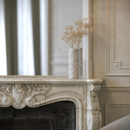 Moretti Carrara Marble Tall Vase