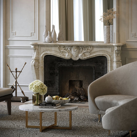 Moretti Carrara Marble Tall Vase