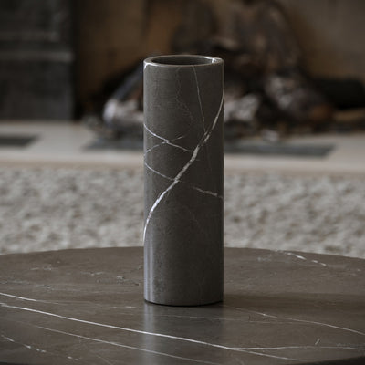 Moretti Pietra Grey Marble Tall Vase
