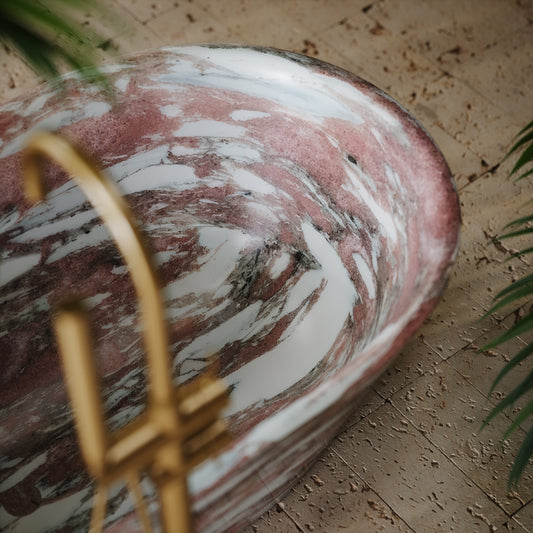 Muse Rosa Norwegian Marble Freestanding Bath 1700mm