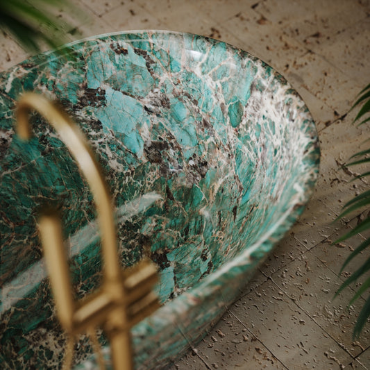 Muse Tiffany Marble Freestanding Bath 1700mm