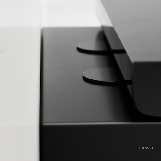 Nera Matte Black Wall Hung Rimless Toilet with Concealed Cistern Frame and Gunmetal Flush Plate