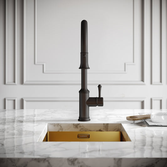 Norton Deep Bronze Single Hole Traditional Pull Out Kitchen Tap