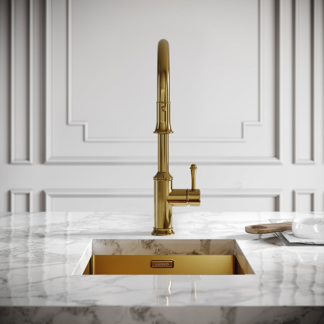 Brass Kitchen Taps - Antique & Polished Brass Taps | LUSSO