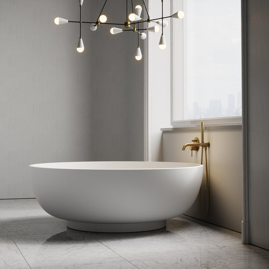 Round Bath Shell Round Baths | Circular & Round Freestanding Bathtubs - LUSSO