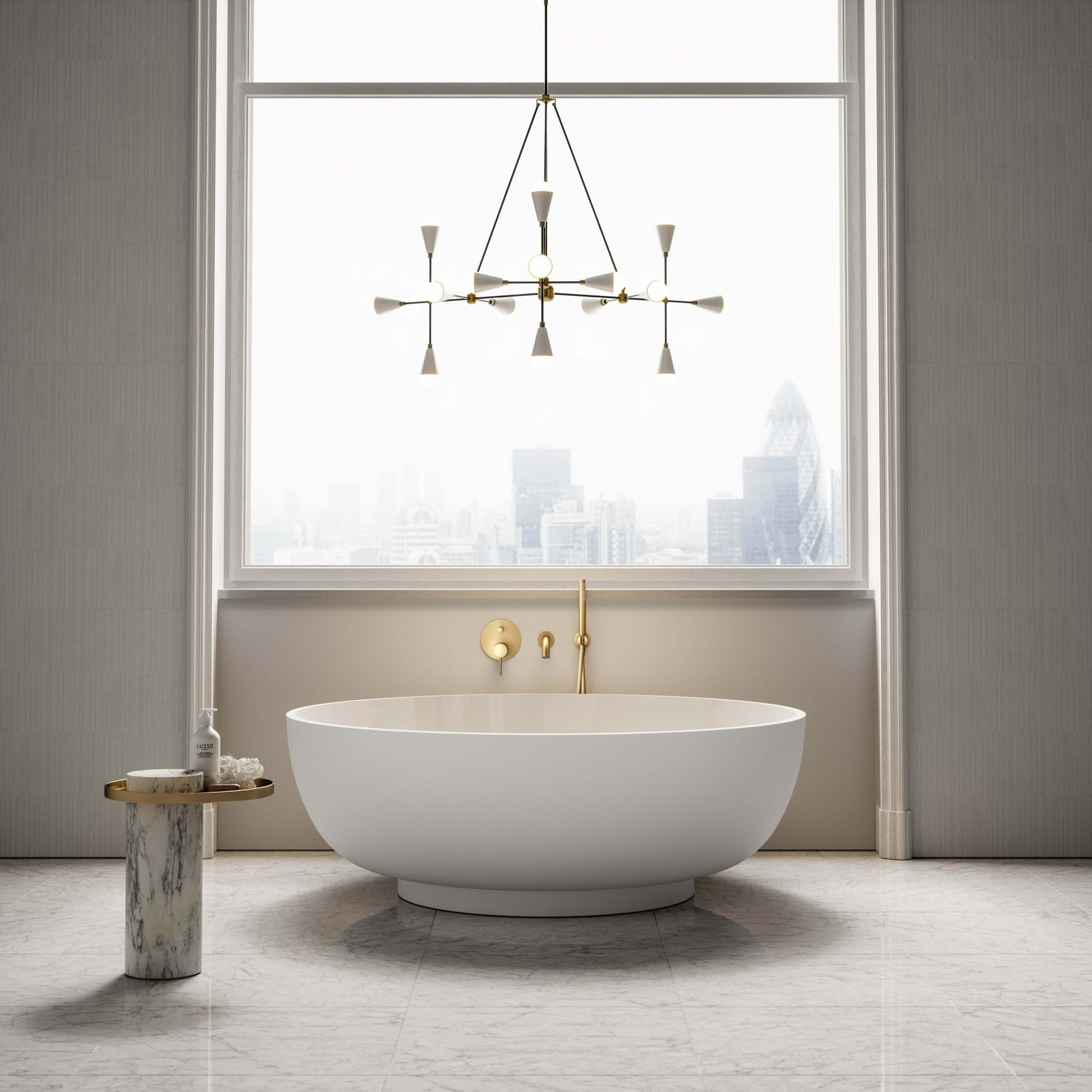 Notion Freestanding Round Stone Bath 1500mm