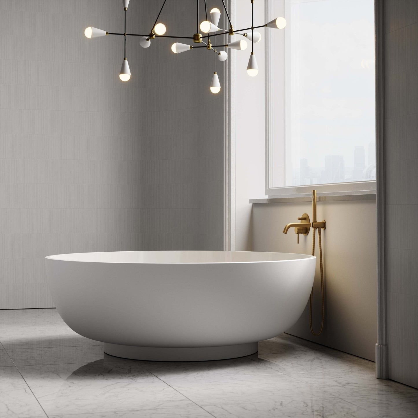 Notion Freestanding Round Stone Bath 1500mm