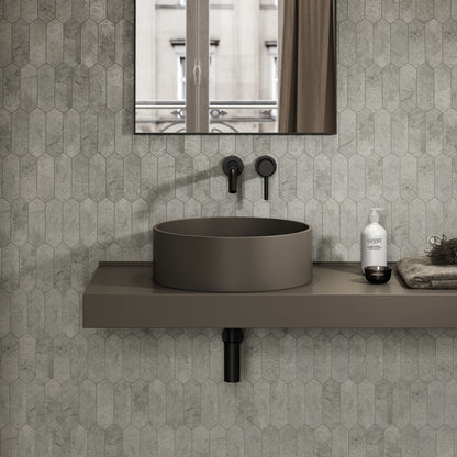 Nuvo Earth Round Countertop Stone Basin 450mm