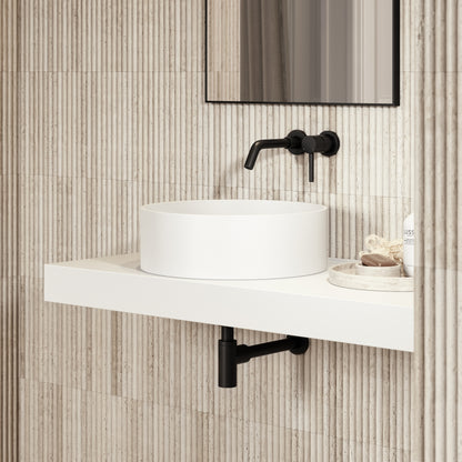 Nuvo Round Countertop Stone Basin 450mm