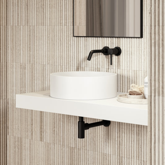 Nuvo Round Countertop Stone Basin 450mm