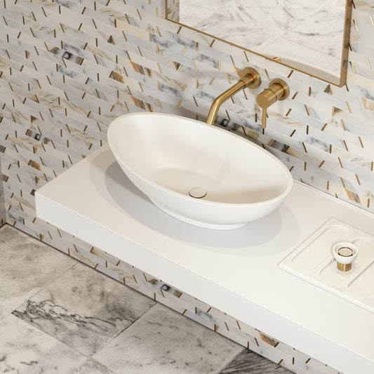 Oasis Countertop Stone Basin 600mm