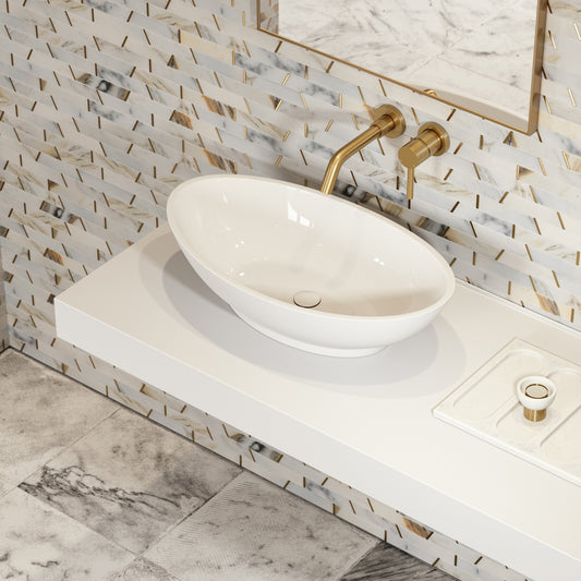 Oasis Countertop Stone Basin 600mm