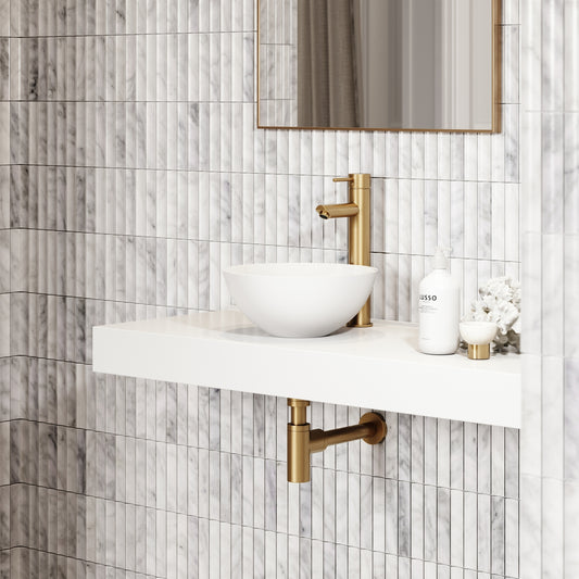 Oasis Petite Countertop Stone Basin 300mm