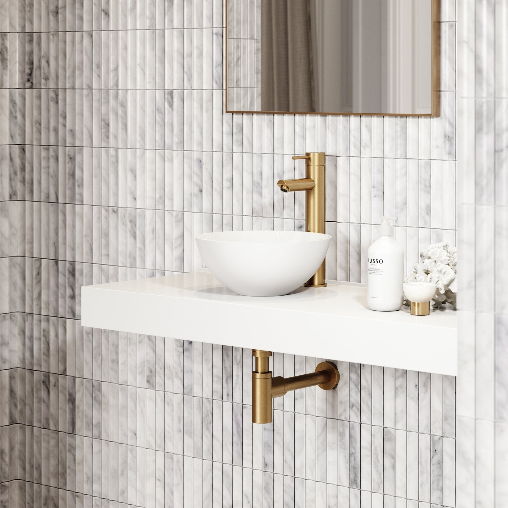 Oasis Petite Countertop Stone Basin 300mm