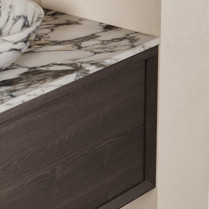 Palermo Grey Oak Vanity Unit 1000mm