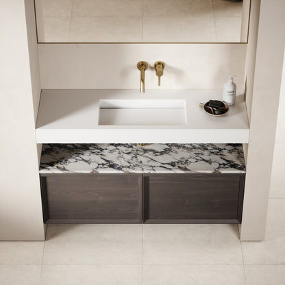 Palermo Grey Oak Vanity Unit 1200mm