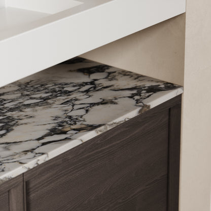 Palermo Grey Oak Vanity Unit 1200mm