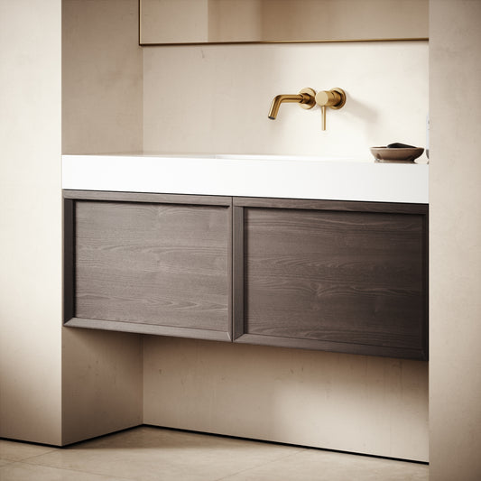 Palermo Grey Oak Vanity Unit 1200mm