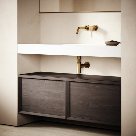 Palermo Grey Oak Vanity Unit 1200mm