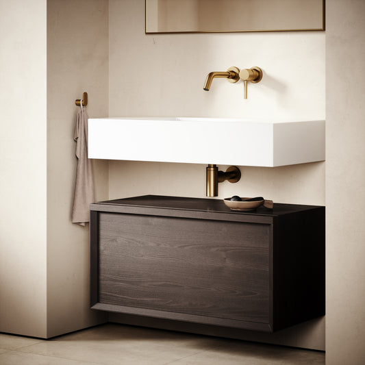 Palermo Grey Oak Vanity Unit 800mm
