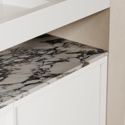 Palermo Matte White Vanity Unit 1200mm