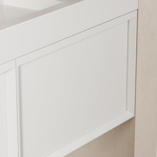 Palermo Matte White Vanity Unit 1200mm
