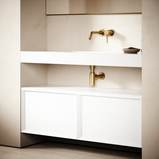 Palermo Matte White Vanity Unit 1200mm