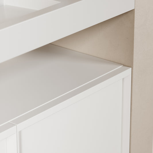 Palermo Matte White Vanity Unit 1200mm