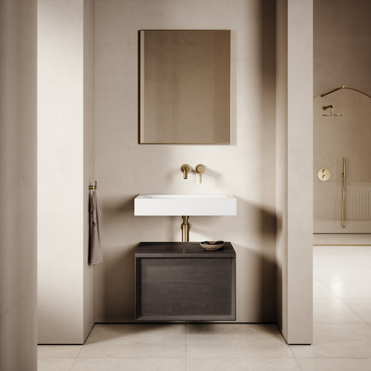 Palermo Modular Grey Oak Bathroom Storage Cabinet 600-1200mm