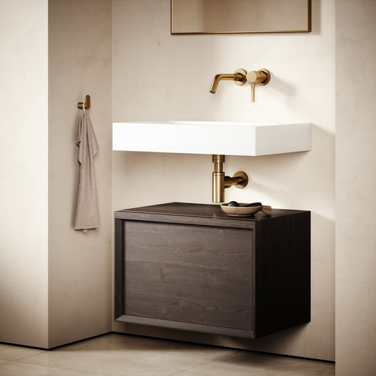 Palermo Modular Grey Oak Bathroom Storage Cabinet 600-1200mm