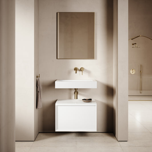 Palermo Modular Matte White Bathroom Storage Cabinet 600-1200mm