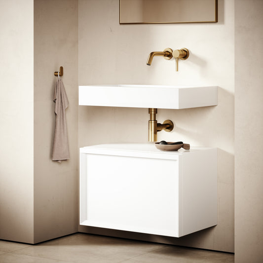 Palermo Modular Matte White Bathroom Storage Cabinet 600-1200mm