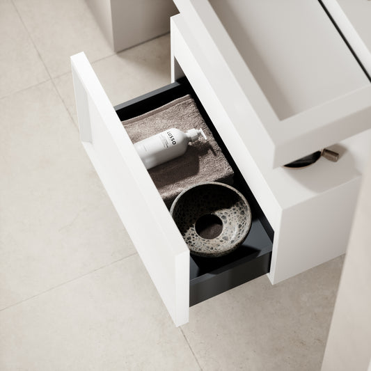 Palermo Modular Matte White Bathroom Storage Cabinet 600-1200mm