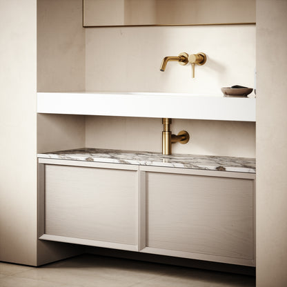 Palermo Velvet Beige Vanity Unit 1200mm