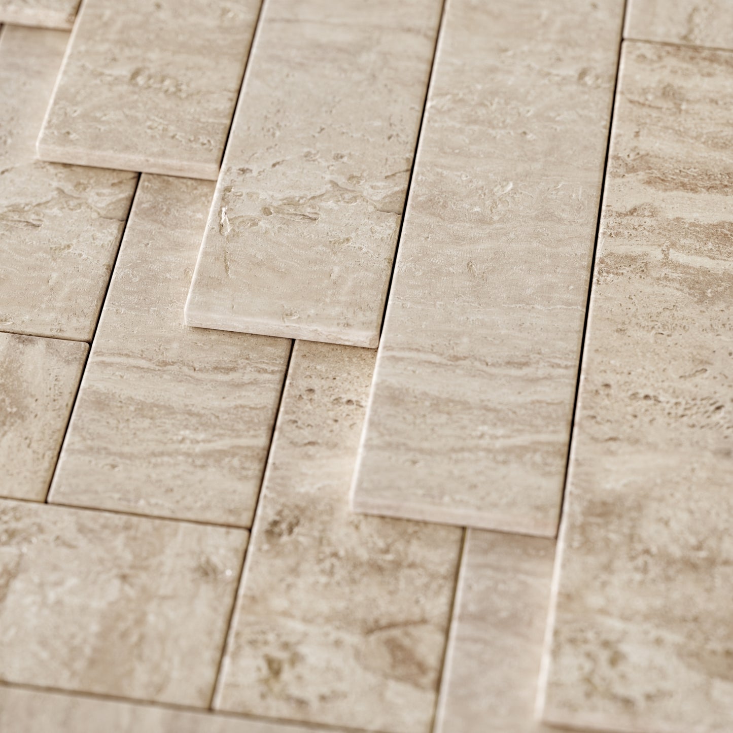 Palma Antique Travertine Stone Wall and Floor Brick Tile
