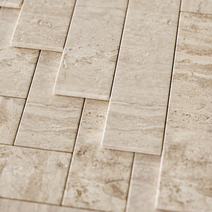 Palma Antique Travertine Stone Wall and Floor Brick Tile