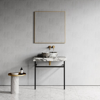 Perlato Arabescato Marble Countertop Basin 400mm