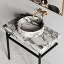 Perlato Arabescato Marble Countertop Basin 400mm