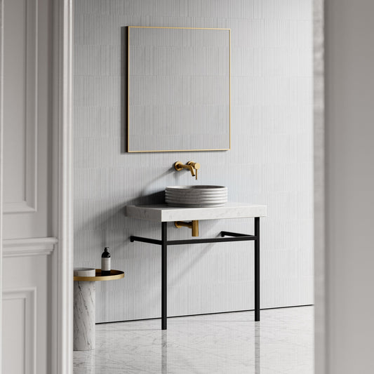 Perlato Carrara Marble Countertop Basin 400mm