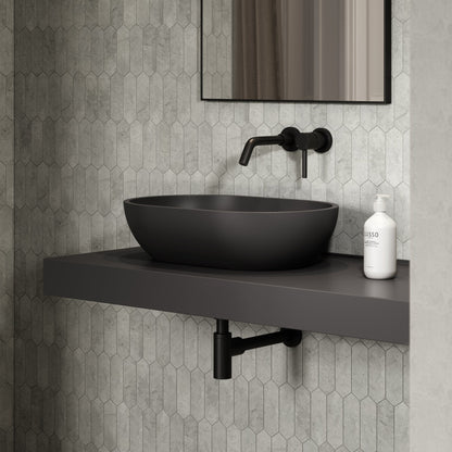 Picasso Charcoal Countertop Stone Basin 580mm