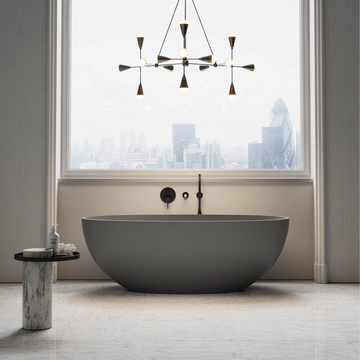 Picasso Clay Freestanding Stone Bath 1650mm