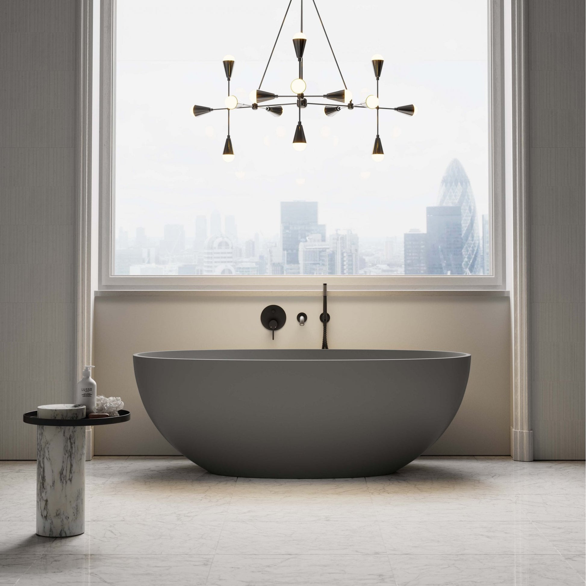 Picasso Clay Freestanding Stone Bath 1650mm
