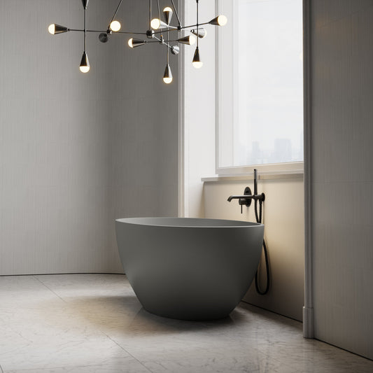 Picasso Clay Freestanding Stone Bath 1650mm