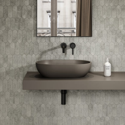 Picasso Earth Countertop Stone Basin 580mm