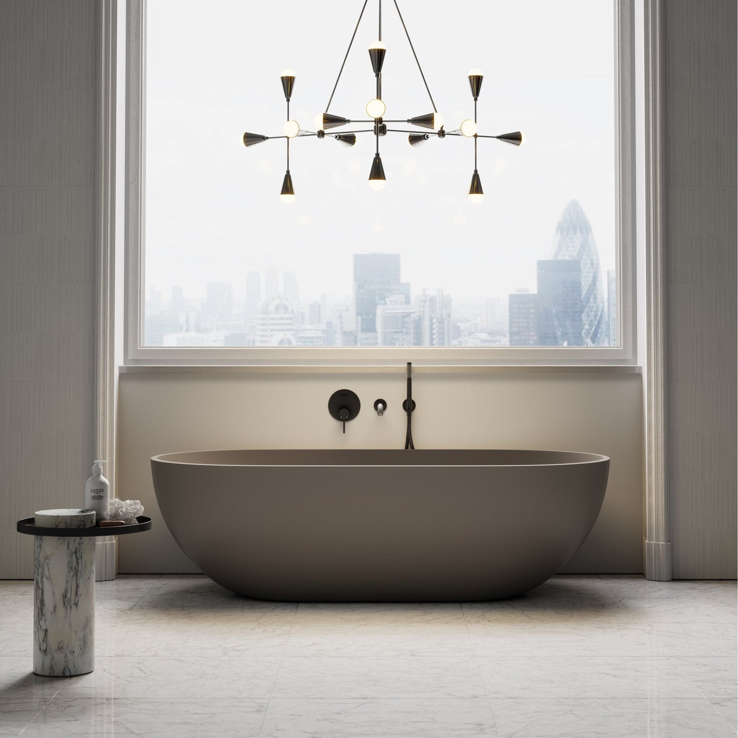 Picasso Earth Freestanding Stone Bath 1780mm